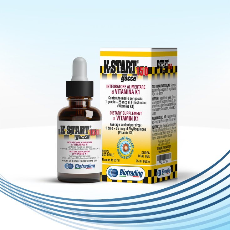 Biotrading K Start 150 Integratore di Fillochinone in Gocce, 25 ml