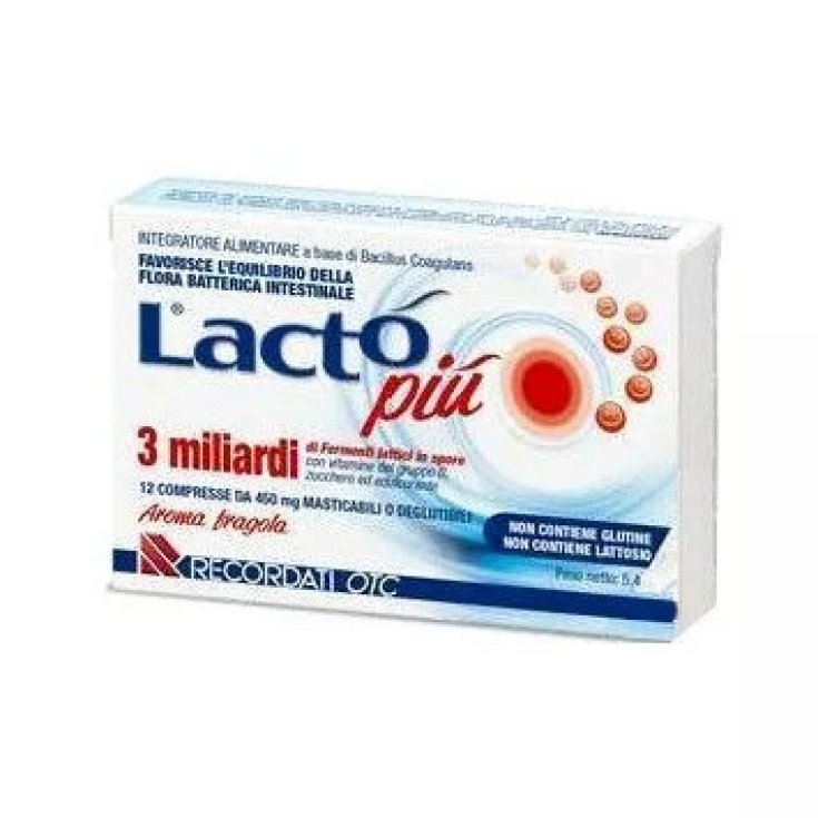 Recordati Lacto Più 3 Miliardi Integratore Flora Intestinale - 15 Compresse