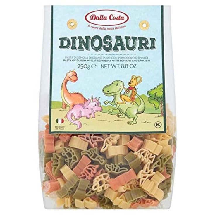 Dalla Costa Pasta Vegana Senza Glutine Dinosaur Mais & Riso Bio 250 G