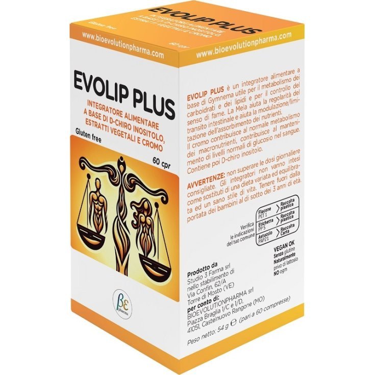 Bioevolution Evolip Plus Integratore Metabolismo Carboidrati Lipidi