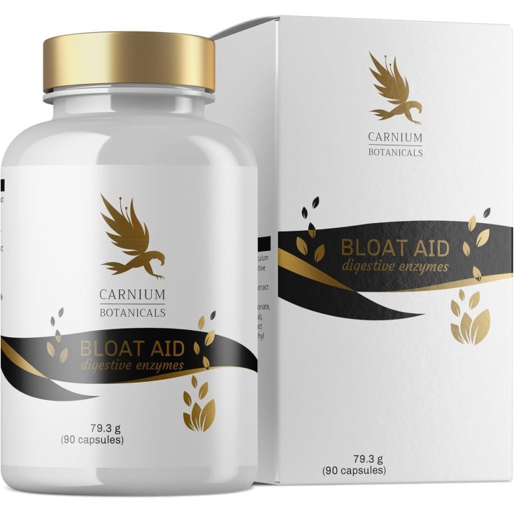 BIO PAK Nutraceutika Carnium Botanicals Bloat Aid Integratore per Digestione, 90 Capsule