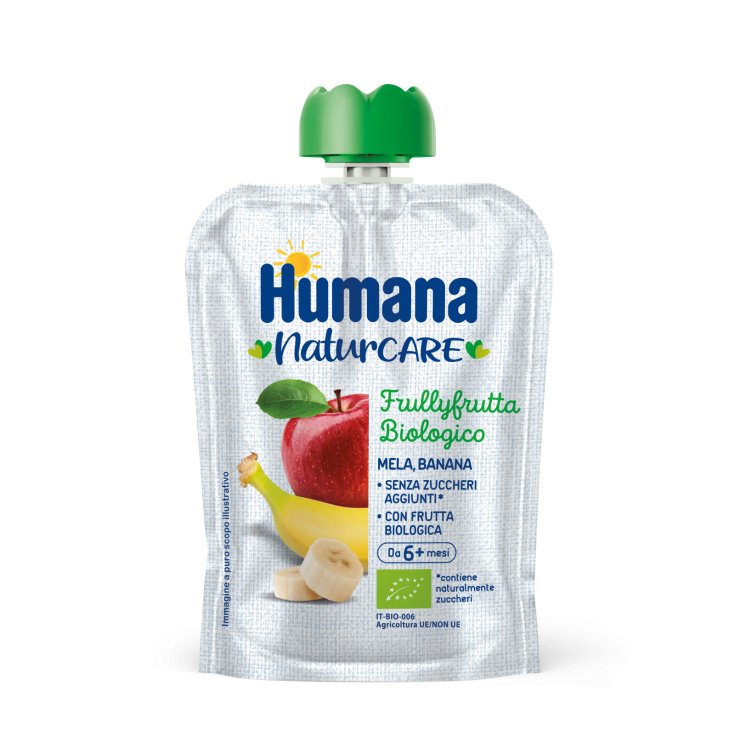 Humana Frullyfrutta Mela Banana Purea Biologica
