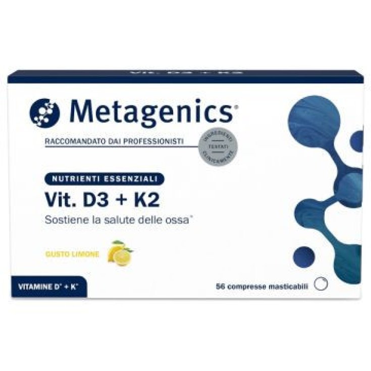 Metagenics Vit D3+K2 56 Compresse Masticabili
