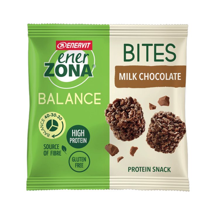 Enerzona Bites Milk Cocoa Snack Proteico Senza Glutine