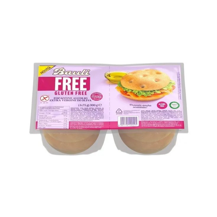 Bauli Focaccine con Olio Extra Vergine di Oliva senza Glutine