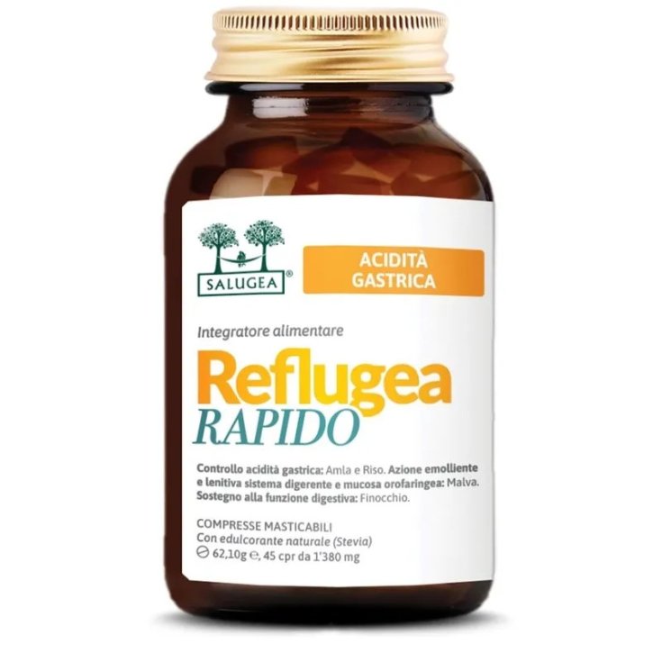 Salugea Reflugea Rapido Integratore per Acidit&agrave; e Digestione, 45 Compresse