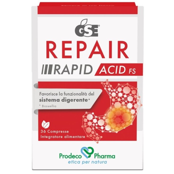 Prodeco Pharma GSE Repair Rapid Acid FS: Integratore per Acidità - 36 Compresse