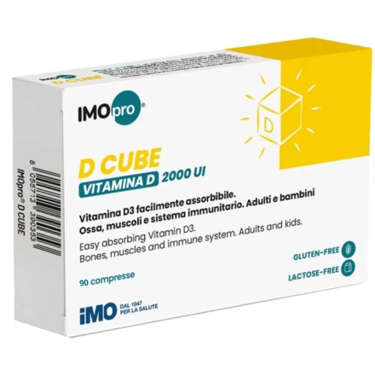 IMOpro D Cube Vitamina D 2000UI Integratore per Ossa e Muscoli