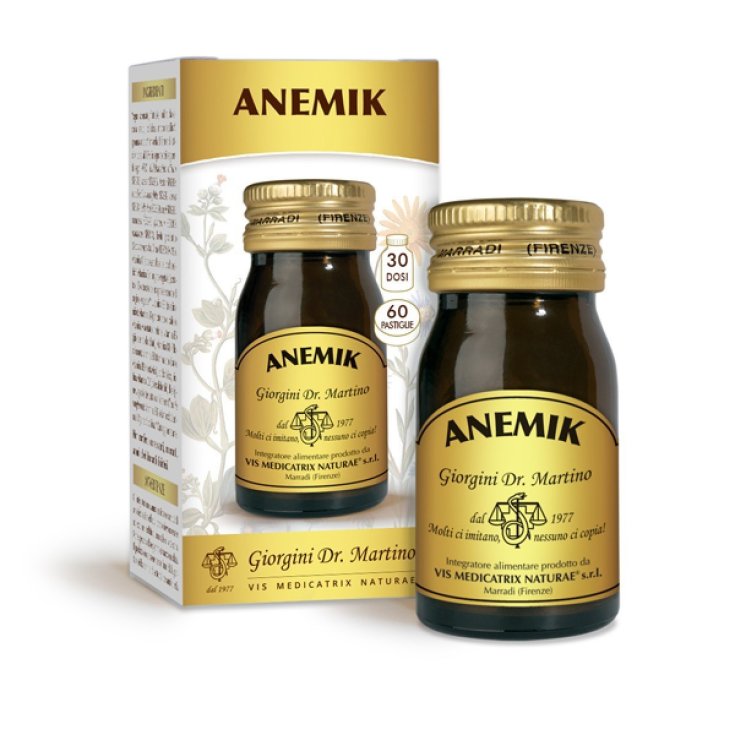 Dr. Giorgini Anemik Integratore di Ferro e Vitamine, 60 Pastiglie