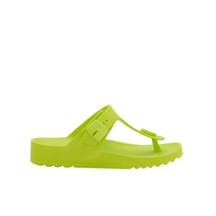 Scholl Bahia Eva W Lime Green Ciabatta Leggera e Flessibile