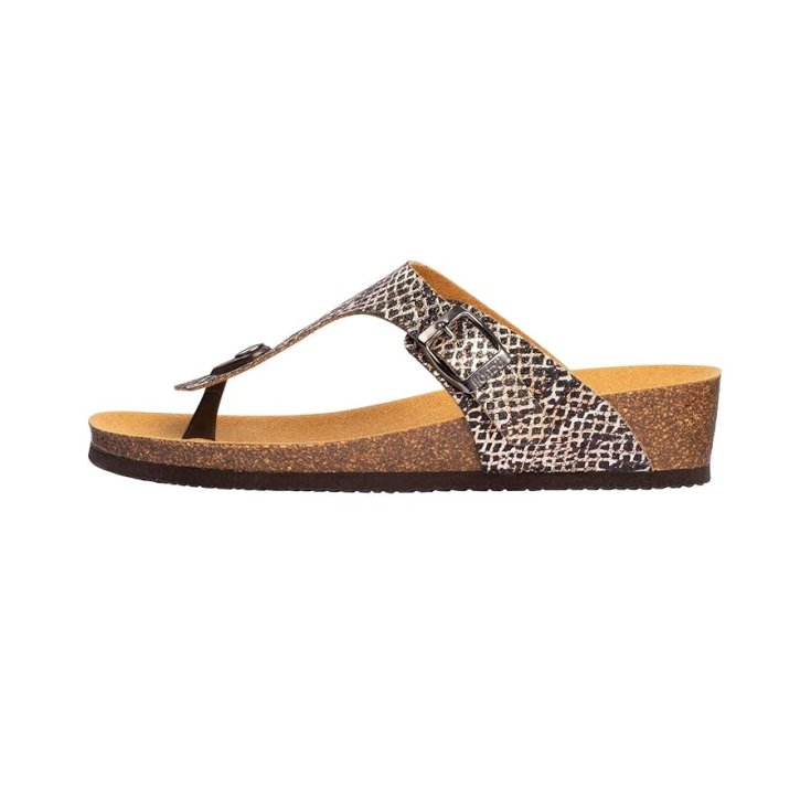 Scholl Shoes Gandia Animalier Printed Microfibre Woman White/Multi 39