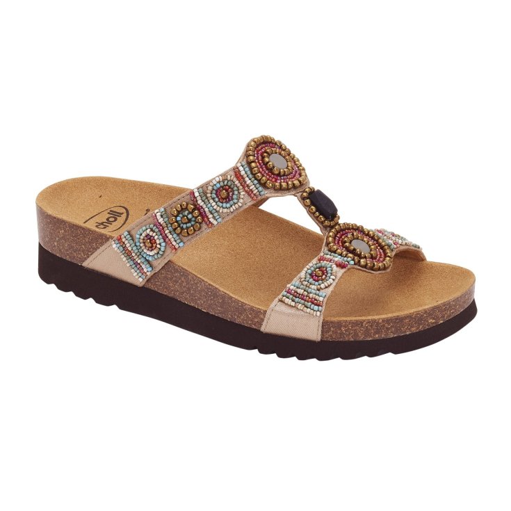 Scholl Sandalo Wedge Taupe Multicolore 41
