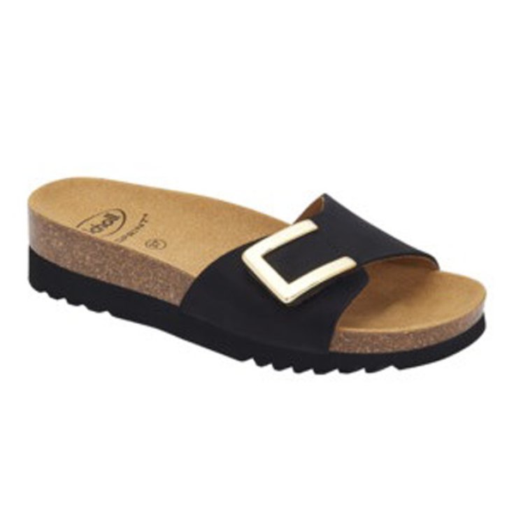 Scholl Monterey Mule Nubuck Donna Nero