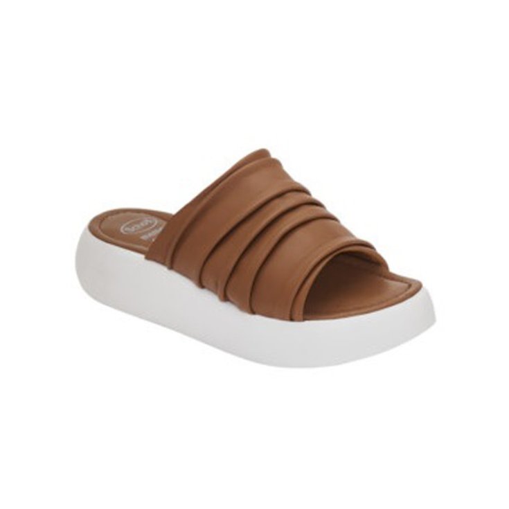 Scholl Boca Plisse' Lea W Tan 36