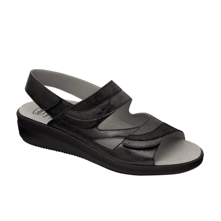 Scholl Antonia Sandali in Pelle Scamosciata Neri