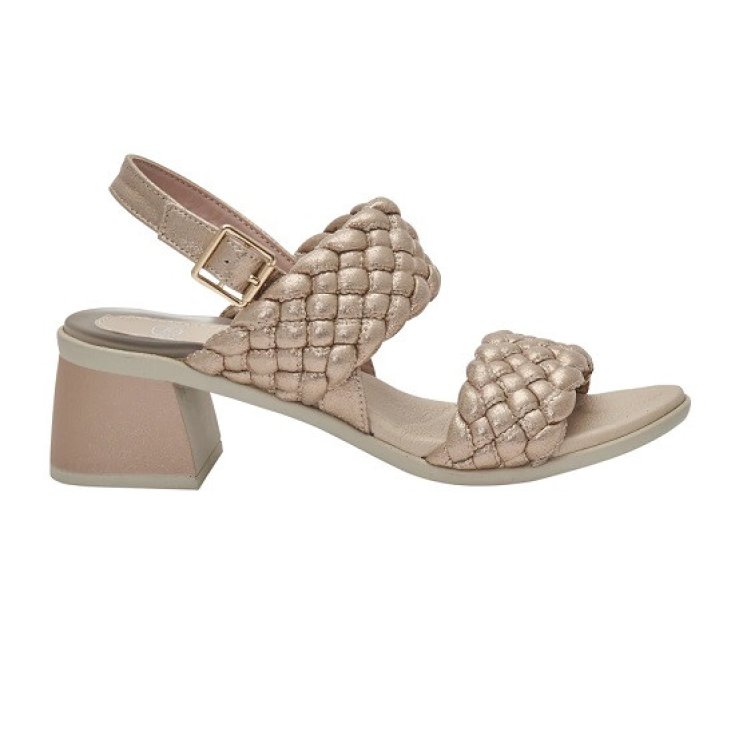 Scholl Sandali Promenade 2 Bands Oro Rosa con Gelactiv