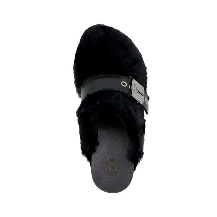 Scholl's New Track Ad Nubuck U Black 45