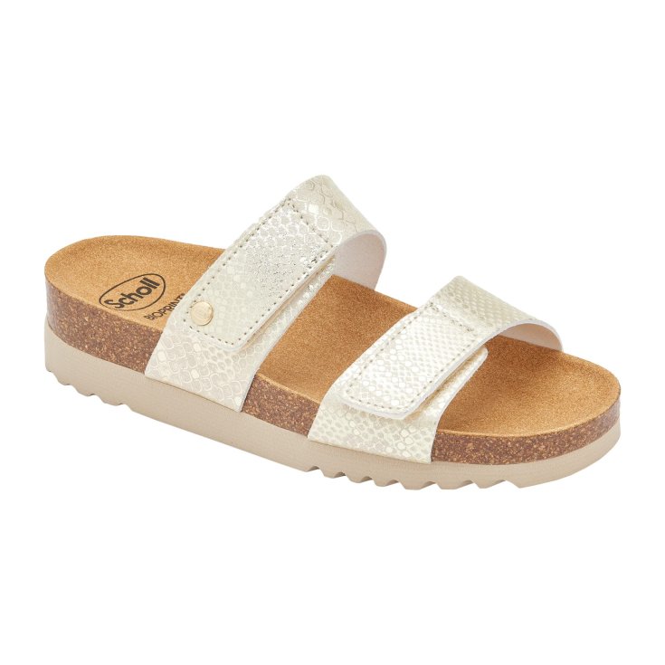 Scholl's Lusaka 2.0 Reptile Printed Synthetic Donna Platino 36