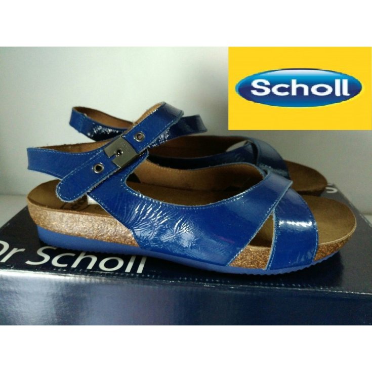 Scholl's Maratea Raffia W BL 40 Sandali Blu Donna