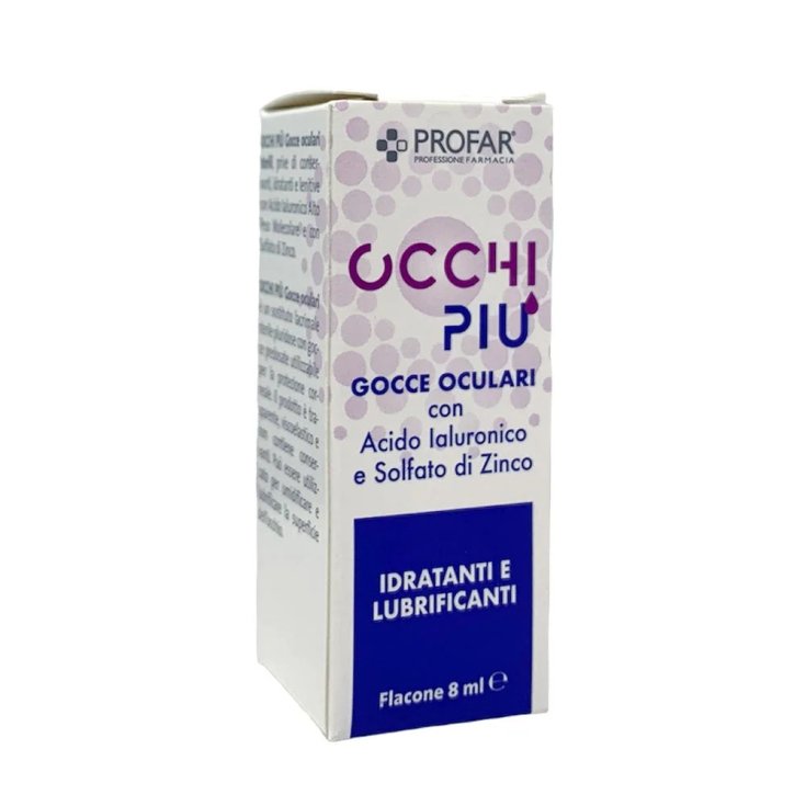 Profar Occhi Più Gocce Oculari Idratanti Lubrificanti, 8 ml