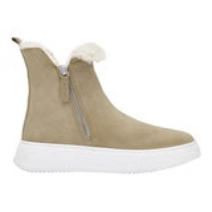 Scholl Brooklyn Bootie Fur Suede Stivale Donna Beige 39