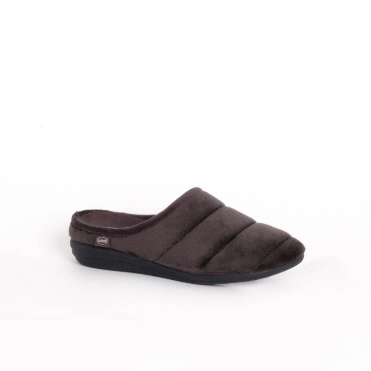 Scholl's Cloudy Microfibre Pantofola Donna Grigio 37