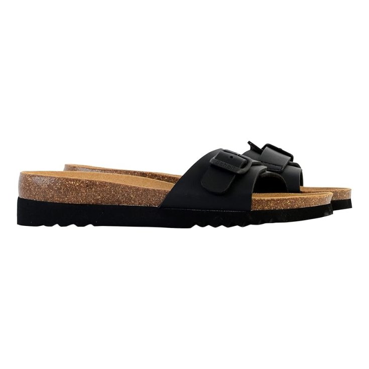 Scholl's Judith Strap Printed Ciabatta Donna Nera 39