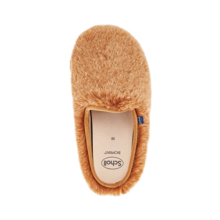 Scholl's Maddy Curly Synthetic Fur Ciabatta Donna Verde 38