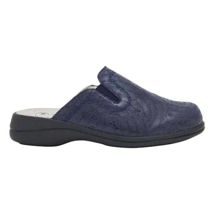 Scholl New Toffee Printed Synthetic Ciabatta Donna Blu Navy 38