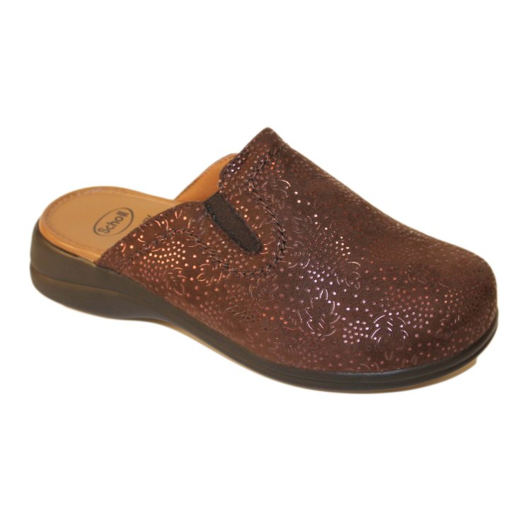 Scholl New Toffee Leather Ciabatta Donna Marrone 37