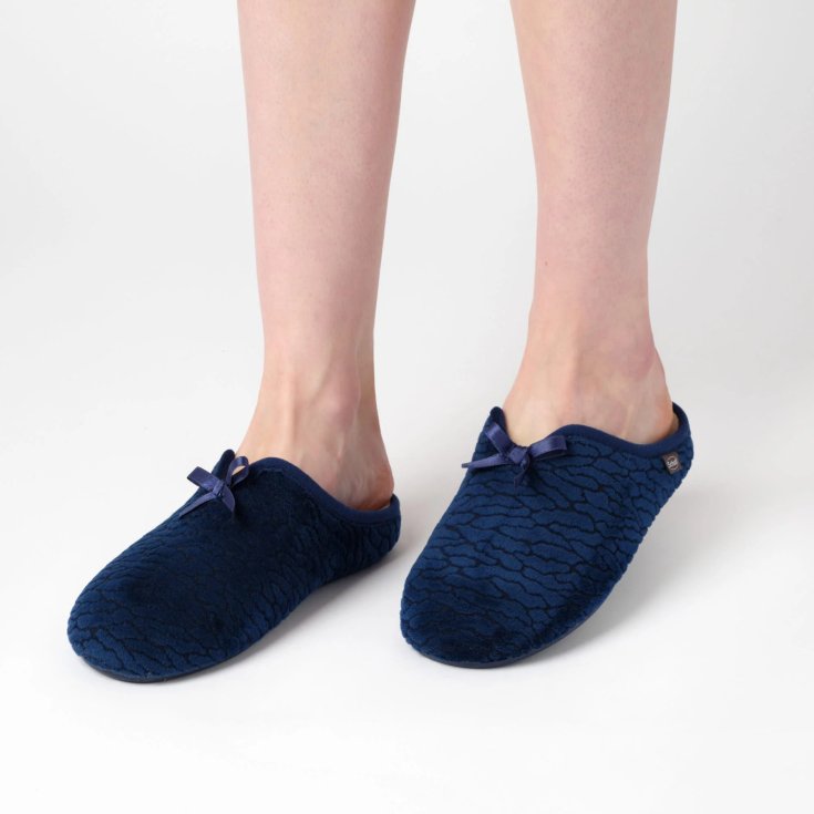 Scholl Rachele Pantofole Donna Microfibra Blu Navy 36
