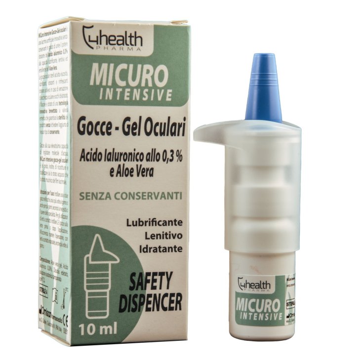4 Health Srl Micuro Gocce Oculari 0.3% con Aloe Vera, 10 ml