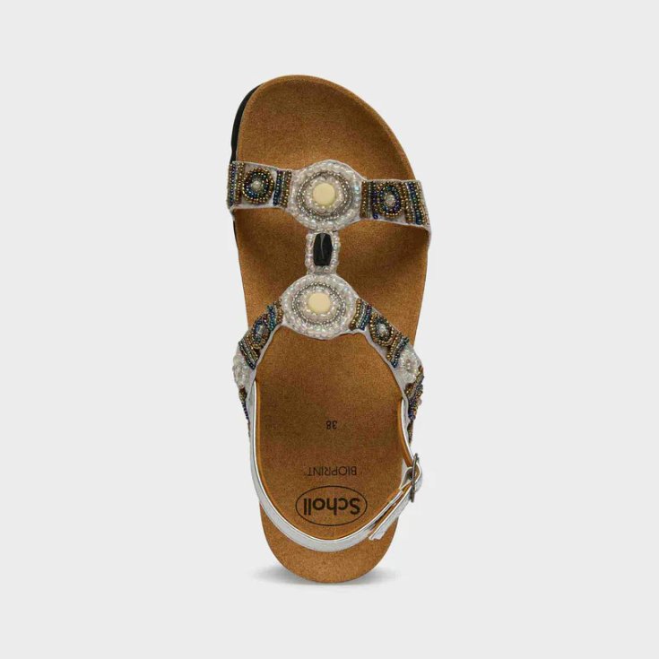 Scholl Bogota Sandal Sat W Platin 38
