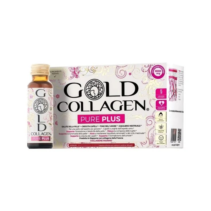 GOLD COLLAGEN Pure Plus Integratore Alimentare per Pelle e Capelli