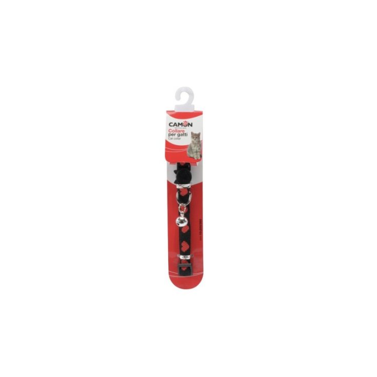 COLLARE NYLON GATTI CUORI C/C