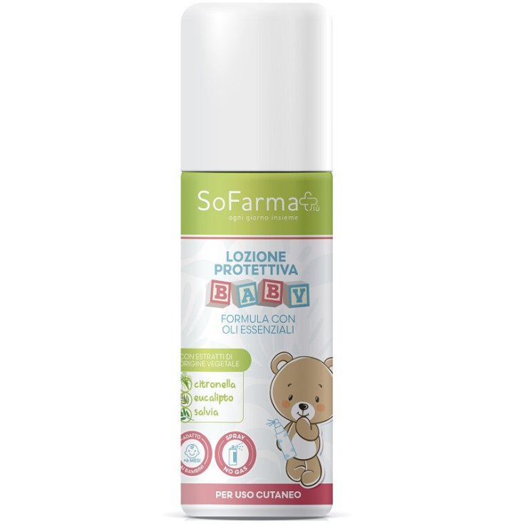 Sofarmapiu' Lozione Protettiva Baby Spray No Gas, 75 ml