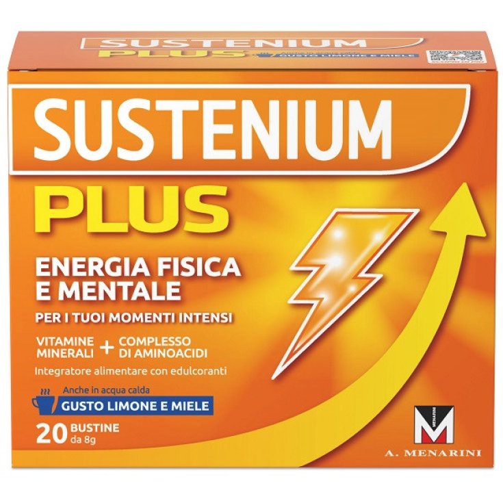 Sustenium Plus Limone e Miele 20 Bustine Integratore Energizzante