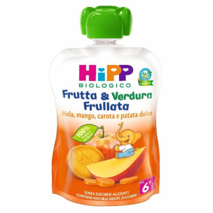 HIPP Bio Frutta e Verdura Frullata Mela Mango Banana Carota
