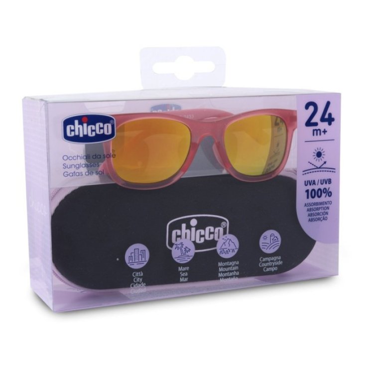 Chicco Occhiale Sole 24M+ Rosso Lenti Specchio
