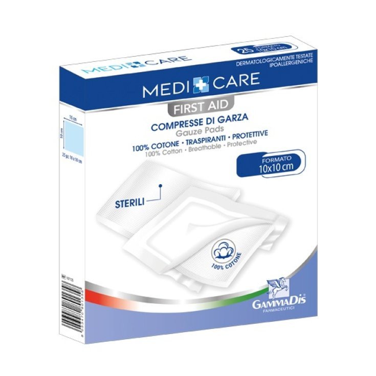 F-CARE Garza Compressa Cotone 12/8 36X40cm 12 Pezzi
