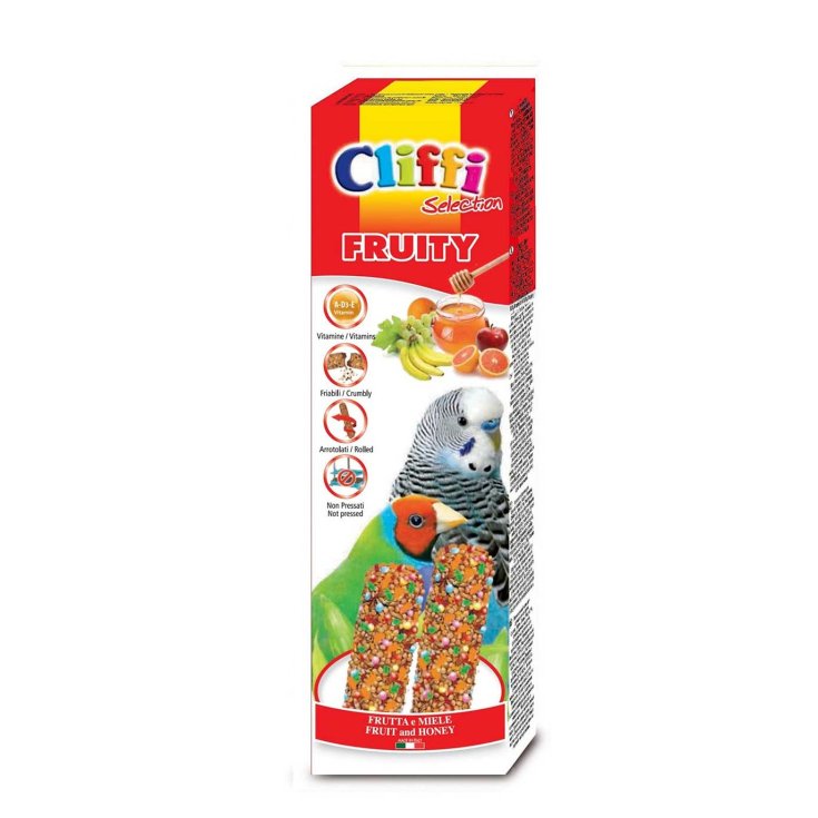 EXOTISCHE PAPAGEIENSTÄCKE MIT FRÜCHTEN