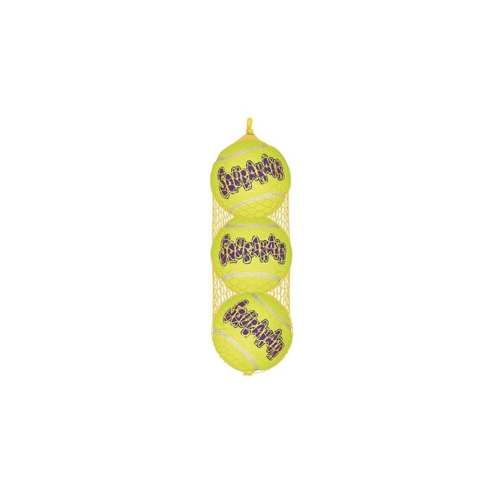 KONG MEDIUM SQUEAKER TENNISBALL 3 STK