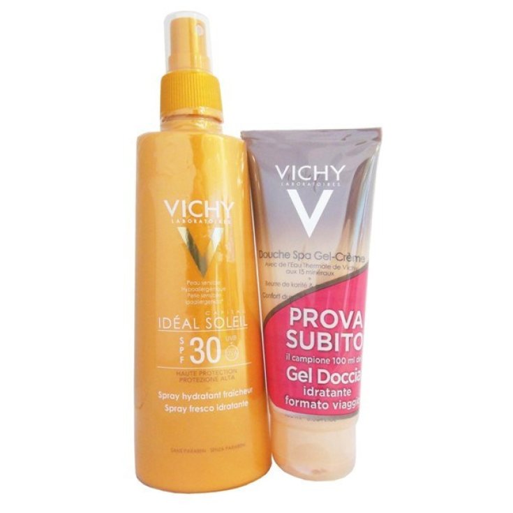 Vichy Ideal Soleil Körperspray SPF30+ 200 ml Promo17 mit kostenlosem Duschgel