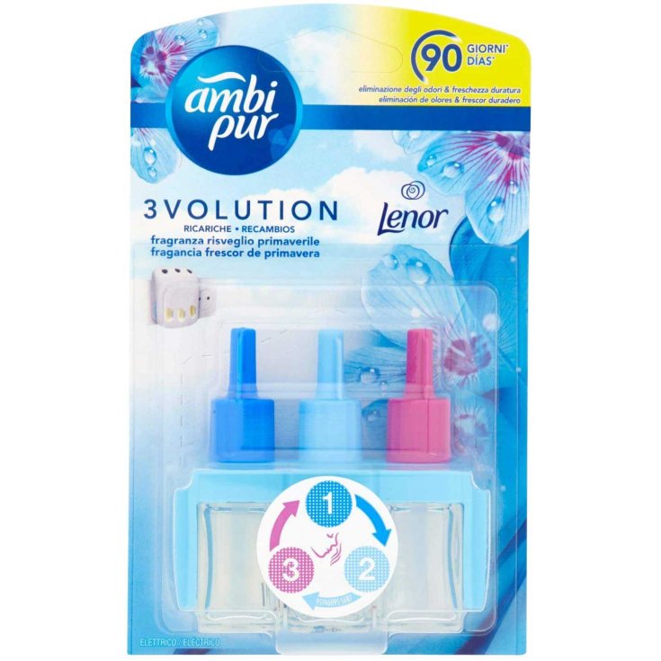 3EVOLUTION Lenor Frühlingserwachen Ambi Pur 3 Nachfüllpackungen