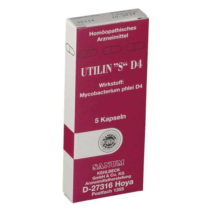 Sanum Utilin S D4 Homöopathisches Arzneimittel 5 Kapseln