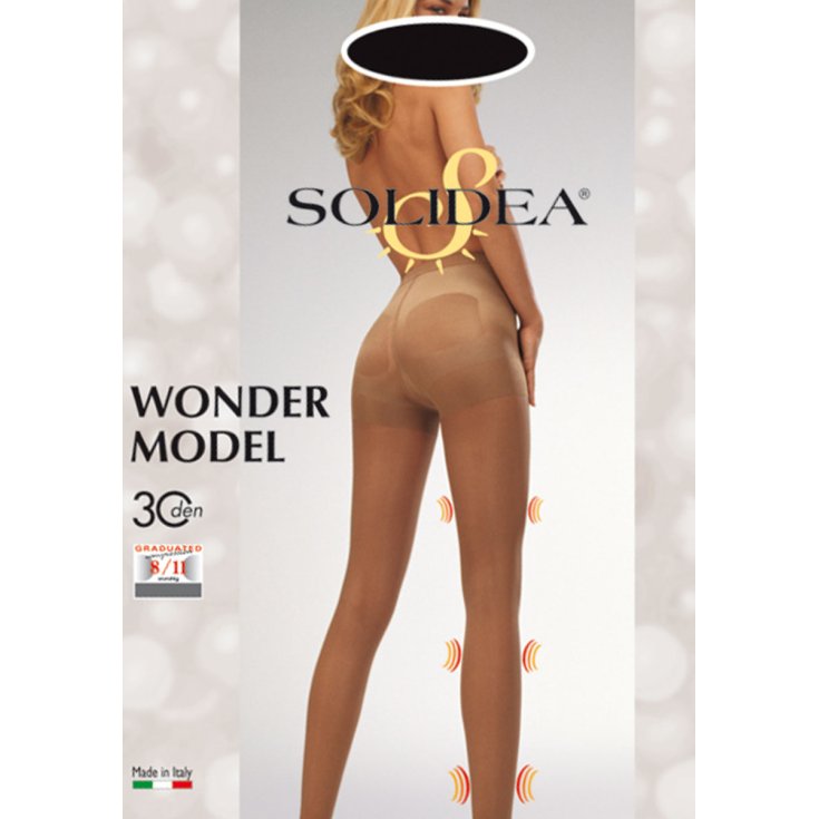 Solidea Wonder Model 30 Sandfarbene Strumpfhose Größe 4