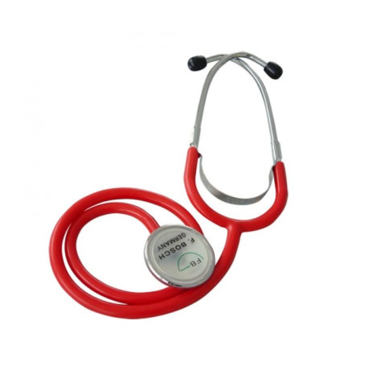 Stethoskop für Erwachsene - Planophon zum Auskultieren von Tönen, rote Farbe, 1 Stück