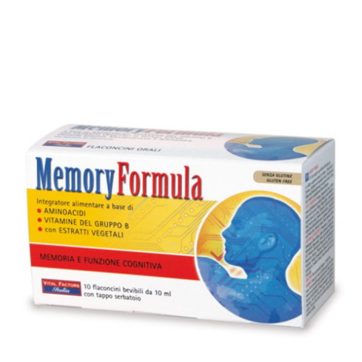 Memory Formula Nahrungsergänzungsmittel 10 Flaschen 10ml