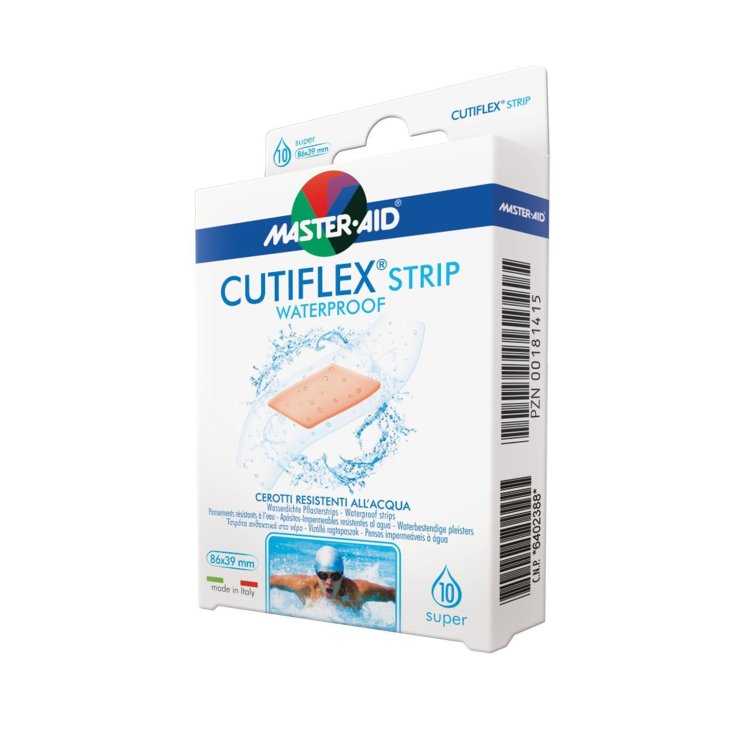 Master-Aid® Cutiflex® Strip Wasserdichte wasserabweisende Pflaster Große Größe 78 x 26 mm 10 Stück