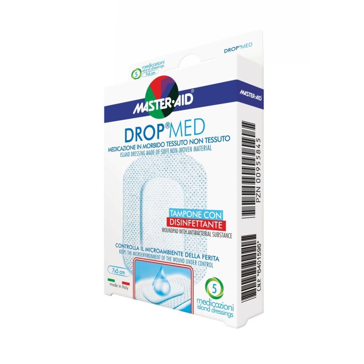 Master-Aid® Drop® Verband aus weichem Vliesstoff 10x6 cm 5 Stück